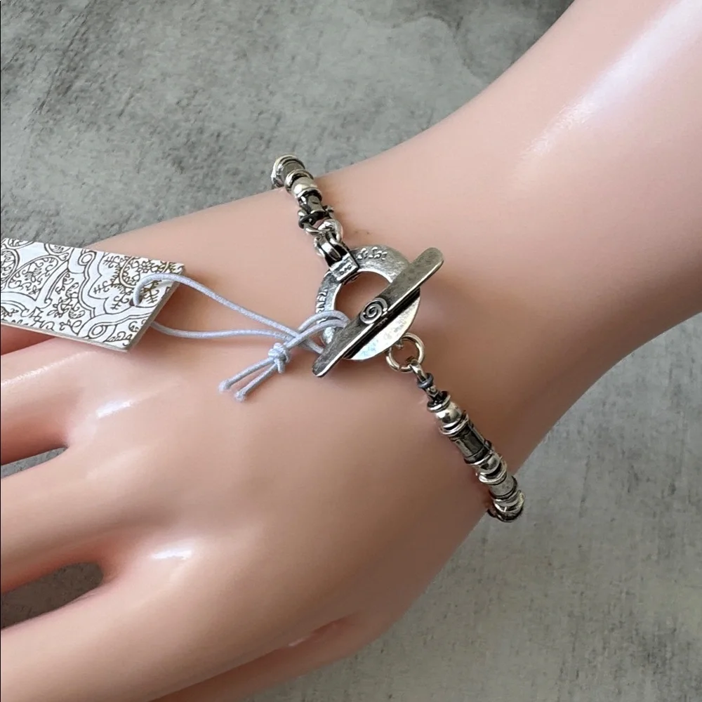 Shablool Israel 925 Sterling Silver Beaded Balls Charming Bracelet